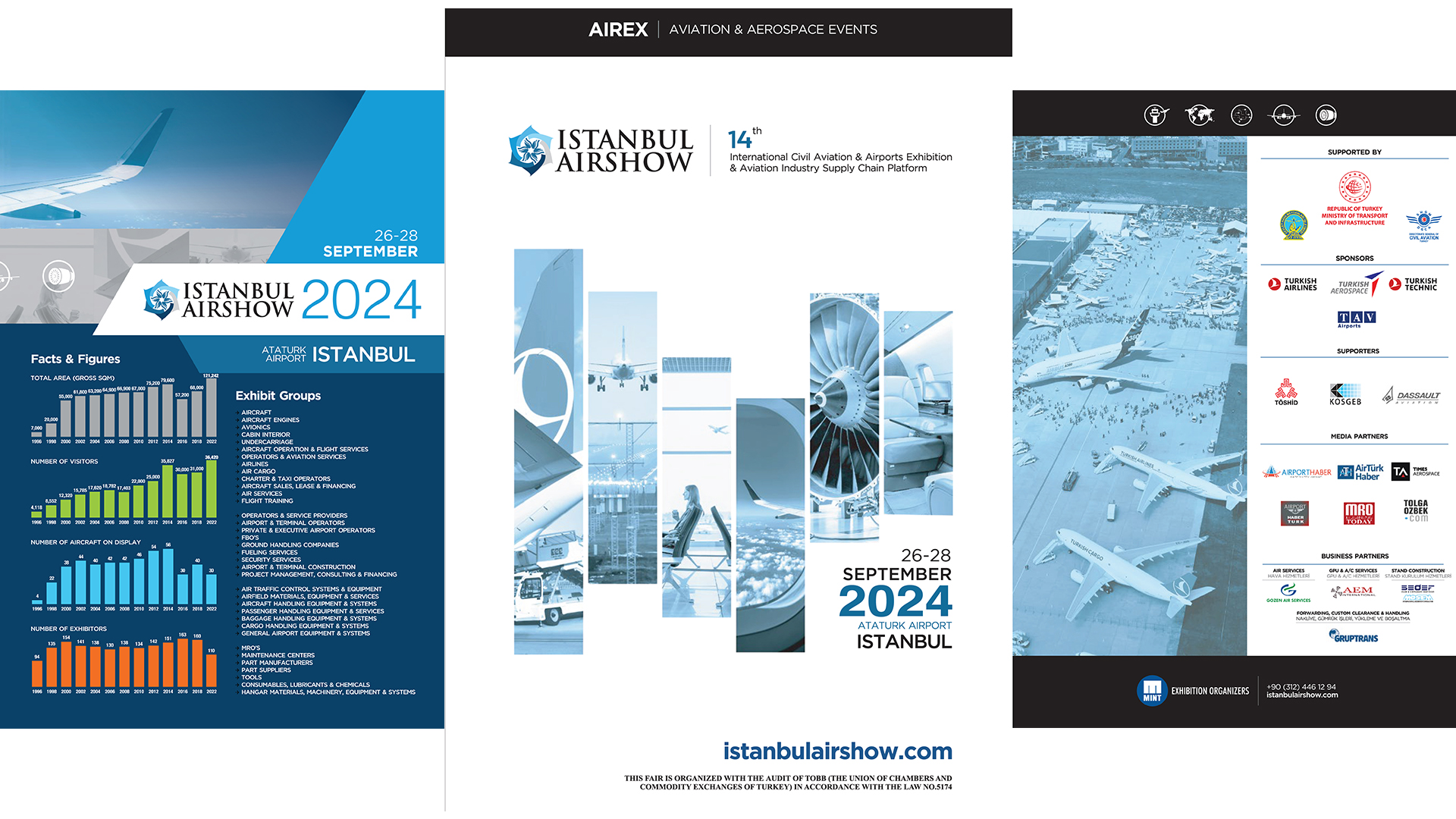 İstanbul Airshow 2024 broşür sayfaları