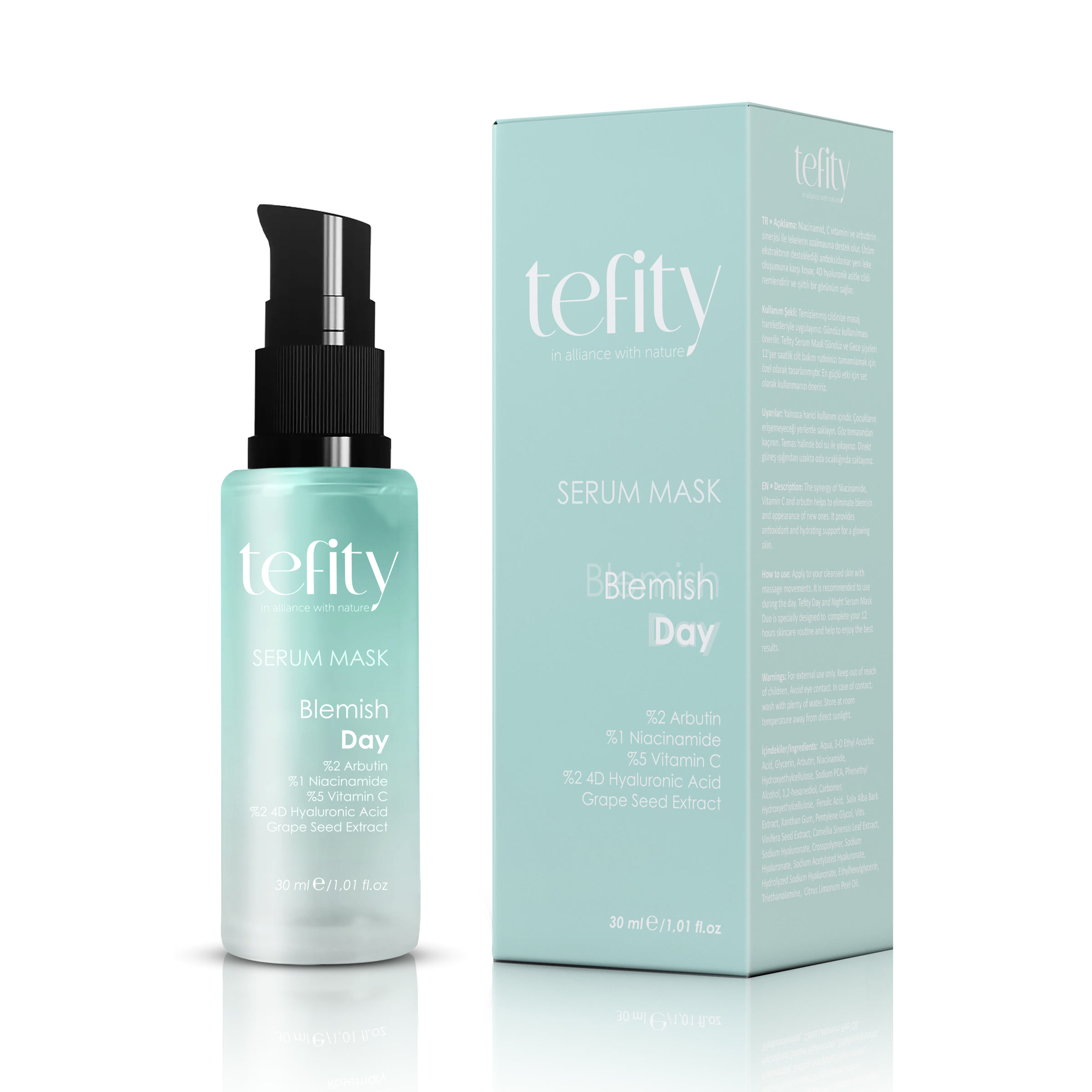 Tefity Blemish Day kutu ve şişe